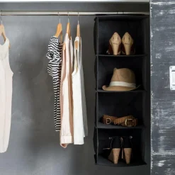 RANGO Système De Rangement 4 Compartiments Gris Foncé^CASA Hot