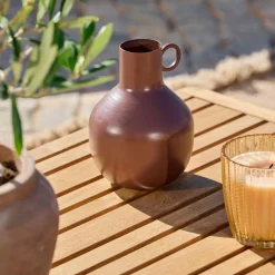 RONDO Vase Brun Foncé^CASA