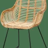 ROTAN Chaise De Salle à Manger Naturel^CASA Sale
