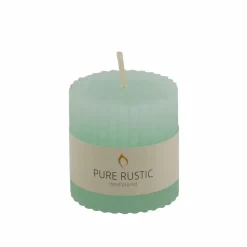 RUSTIC Bougie Côtelée Blanc^CASA Online