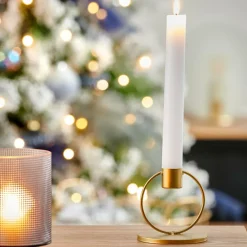 RUSTIC Bougie Dîner Blanc^CASA