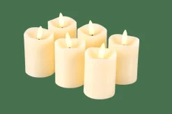 RUSTIC Bougies LED Set De 6 Ivoire^CASA Hot