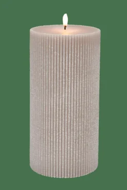 RUSTIC Rib Bougie Gris^CASA