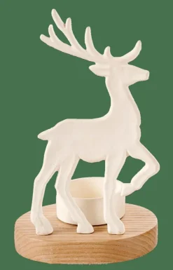 SCANDY DEER Porte-bougie Chauffe-plat Blanc, Naturel^CASA New