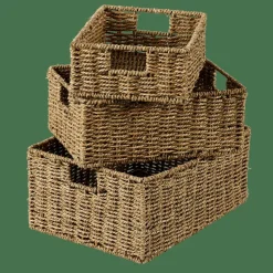 SEAGRASS Panier Tiroir Avec Anses Naturel^CASA New