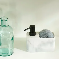 SHADOW Distributeur Savon Avec éponge Noir, Blanc^CASA