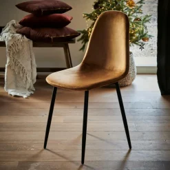 SILKE Chaise De Salle à Manger Caramel^CASA Discount