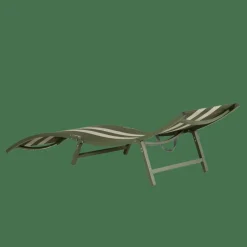 SILVES Chaise Longue Kaki^CASA Discount