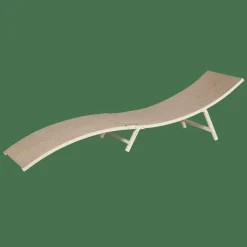 SILVES Chaise Longue Set De 2 Sable^CASA Outlet