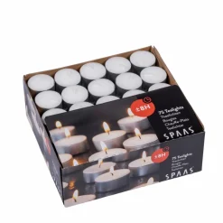 SPAAS Bougies Chauffe-plat Set De 75 Blanc^CASA New