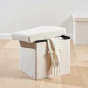 STOR Pouf Pliable Avec Rangement Blanc^CASA Discount