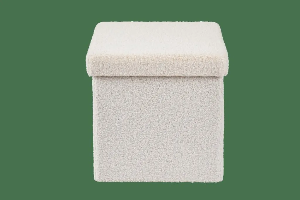 STOR Pouf Pliable Avec Rangement Blanc^CASA Discount