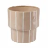STRIPES Pot De Fleurs Sable^CASA Discount