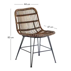 SUMATRA Chaise Noir, Brun^CASA Hot