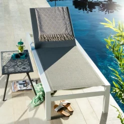 SYDNEY Chaise Longue Blanc^CASA Outlet