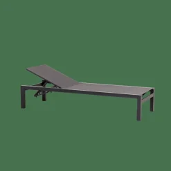 SYDNEY Chaise Longue Noir^CASA Discount