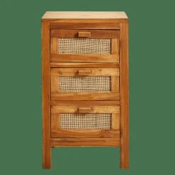 TECK Armoire à 3 Tiroirs Naturel^CASA Outlet