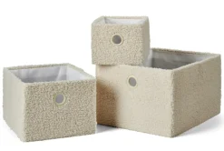 TEDDY Panier Pliable Blanc Cassé^CASA Best