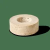 TRAVERTIN Support Bougie Chauffe-plat Naturel^CASA Outlet