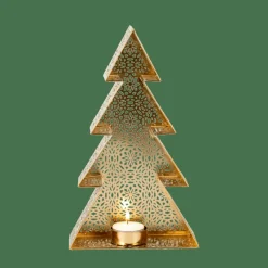 TREE Support Bougie Chauffe-plat Doré^CASA New