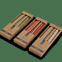 TRIO Set De 3 Bougies Vert^CASA