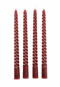 TWIST Bougies Torsadées Set De 4 Vert^CASA Online