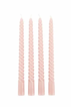 TWIST Bougies Torsadées Set De 4 Vert^CASA Online