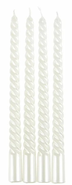 TWIST Bougies Torsadées Set De 4 Vert^CASA Online