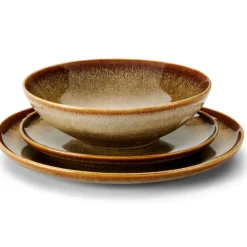 UNI Set De 20 Serviettes Brun^CASA Best