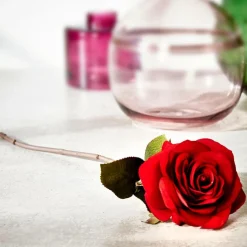 VELVET Fleur Artificielle Rouge^CASA Discount