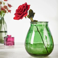 VELVET Fleur Artificielle Rouge^CASA Discount