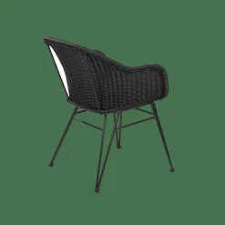 VIENNA Chaise Coque Salle à Manger Noir^CASA Discount