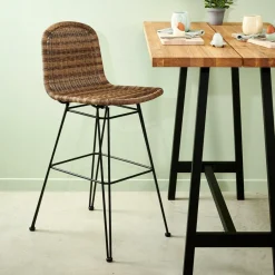 VIENNA Chaise De Bar Naturel^CASA Best