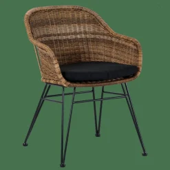 VIENNA Chaise De Salle à Manger Noir, Naturel^CASA Online