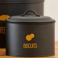 VIRA Boîte Pour Biscuits Noir^CASA Discount