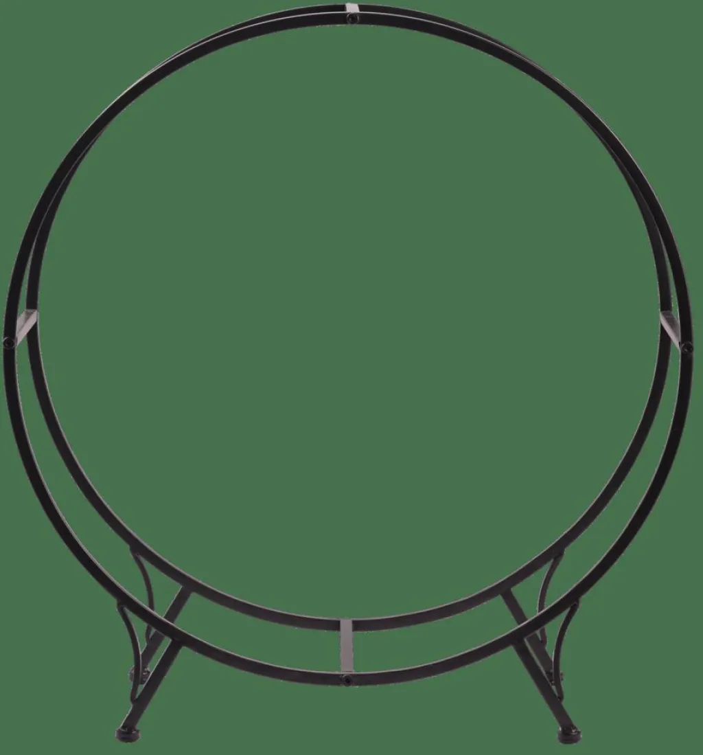 WHEEL Étagère Pour Bois Noir^CASA Online