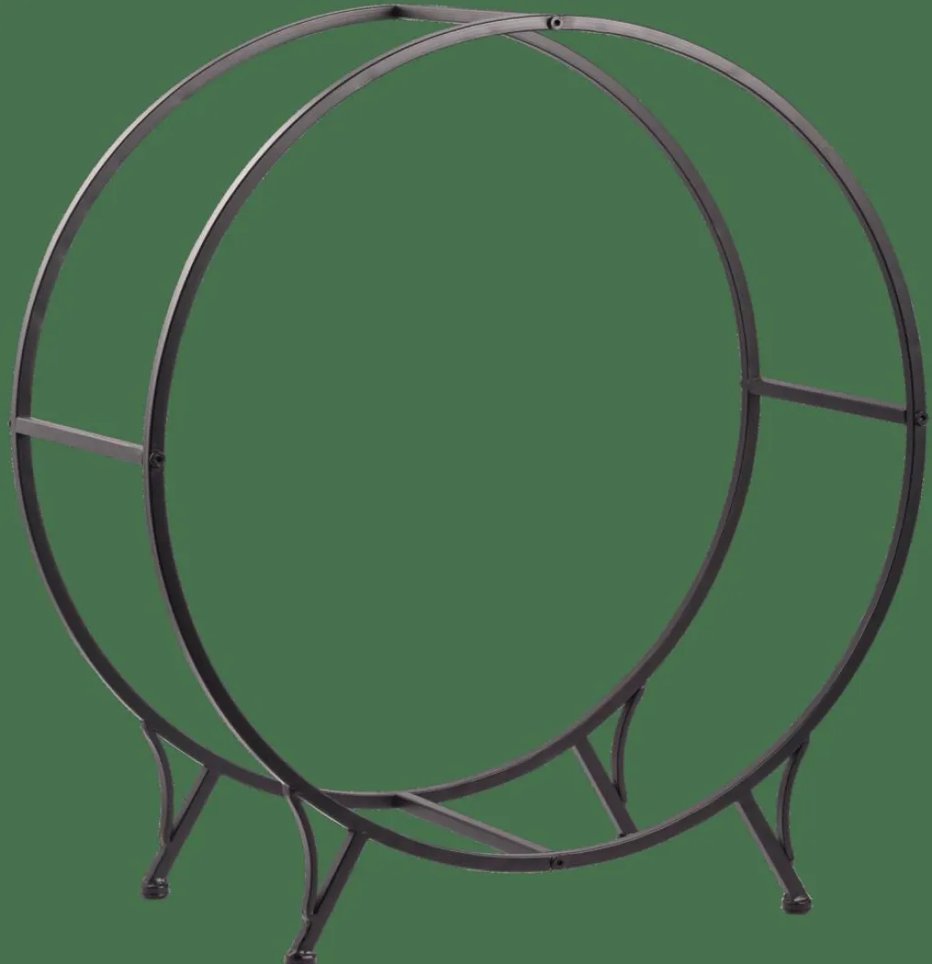 WHEEL Étagère Pour Bois Noir^CASA Online