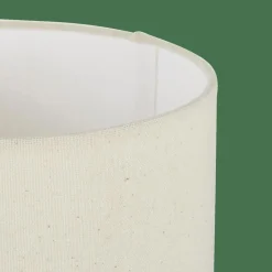 WHITESTONE Lampe De Table Avec Abat-jour E27 Blanc Cassé^CASA