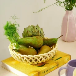 WOVY Plat à Fruits Jaune Clair^CASA Discount