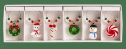 X-MAS Marque Verre Set De 6 Multicolore^CASA Hot