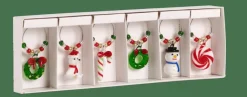 X-MAS Marque Verre Set De 6 Multicolore^CASA Hot