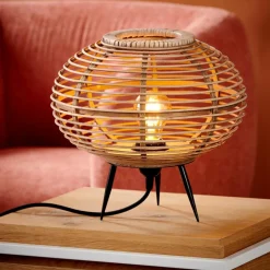 ZANZI Lampe De Table E27 Naturel^CASA Clearance